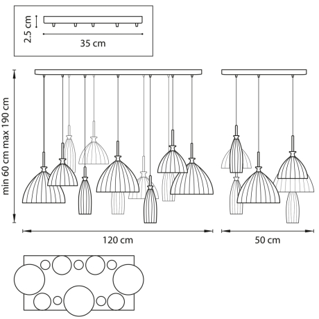 810223 Подвесная люстра Lightstar с поддержкой Алисы, Simple light 810