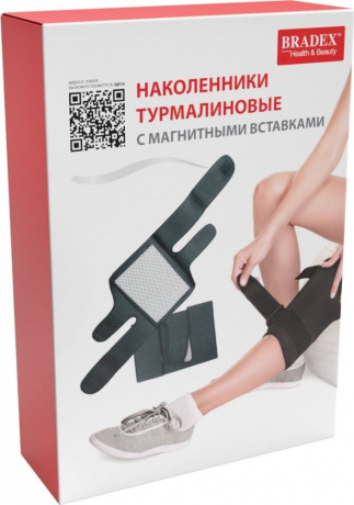 Нарушена упаковка! <680782> Наколенники турмалиновые с магнитными вставками, 2 шт. Bradex KZ 0245