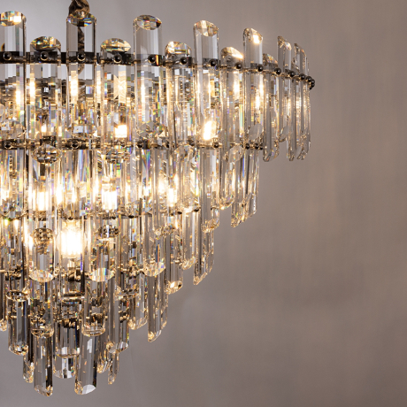 Каскадная люстра со светодиодными лампочками E14 , комплект от Lustrof. №444901-622997