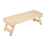 Нарушена упаковка!  <296814> Лавочка складная 120х44х43 см (липа) ''Банные штучки'' 33247
