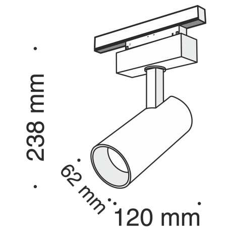 Светильник на штанге Maytoni Technical Focus LED TR019-2-15W4K-B