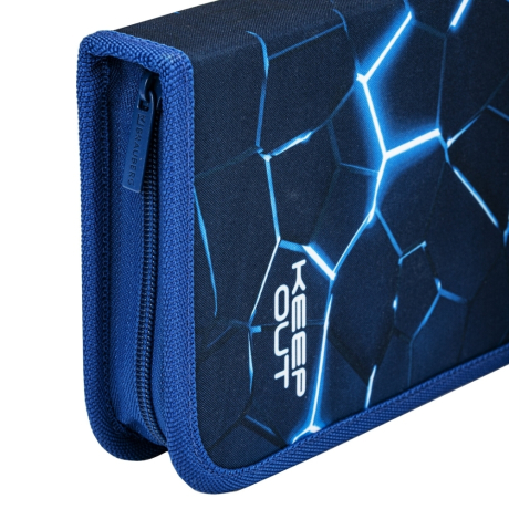 Нарушена упаковка!  <723059> Пенал BRAUBERG, 1 отделение, 2 откидные планки, полиэстер, 21х14 см, Digital lava, 272320