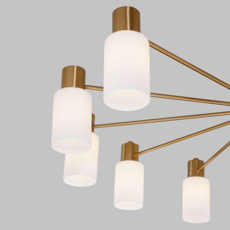 Потолочная люстра Eurosvet Vegga 70160/12 латунь (a057111)