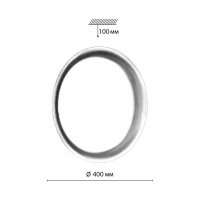 7775/DLN PALE SN 110 Светильник пластик/белый "зв. небо" LED 48Вт 3000/4000/6000К D400 IP43 CCT JOLLY SONEX