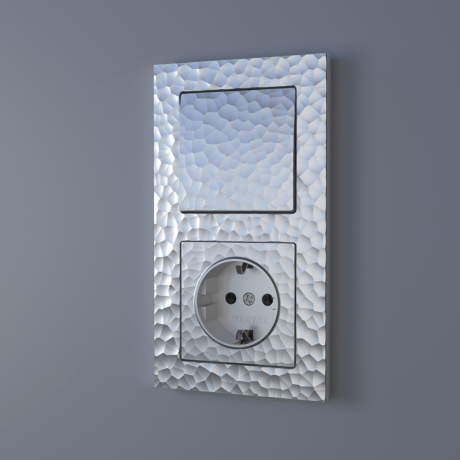 Рамка на 2 поста Werkel Hammer серебряный W0022406