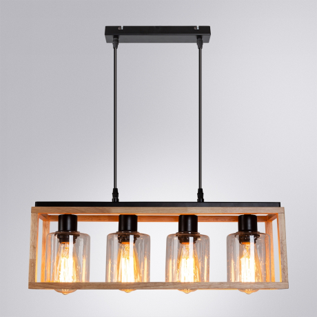 Подвесной светильник с лампочками Arte lamp A7025SP-4BK+Lamps