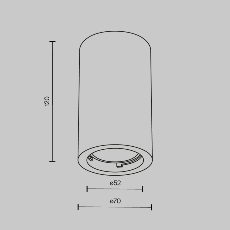 Накладной светильник Maytoni Technical Conik gyps C003CW-01W-1