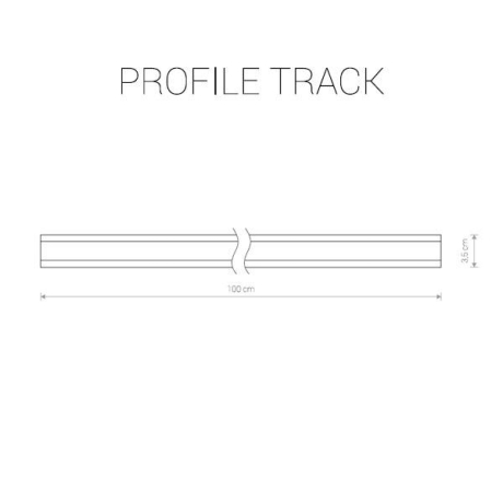 1м. Однофазный шинопровод Nowodvorski Profile (9450)