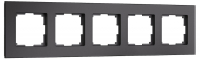 Рамка на 5 постов Werkel Senso черный soft-touch W0053108
