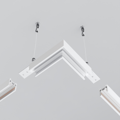 Соединитель угловой L-образный для треков накладных Maytoni Technical Accessories for tracks Exility TRAM034CL-41W