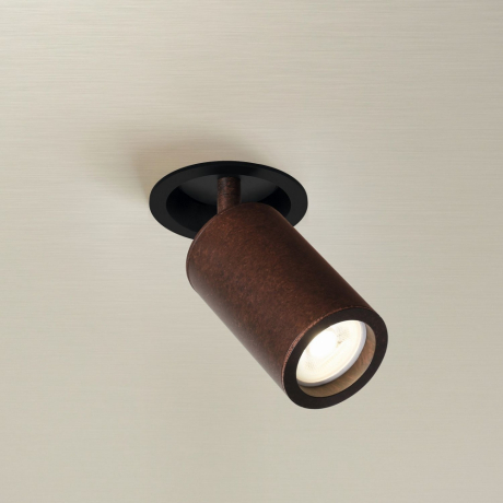 Врезной поворотный светильник с лампочкой Favourite Angularis 2804-1C+Lamps Gu10