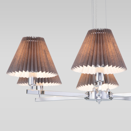 Подвесная люстра Peony Eurosvet 60136/6 хром/графит