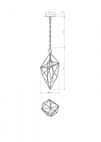 Подвесной светильник Lucia Tucci Naomi NAOMI 4750.1 gold
