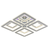 Светодиодная диммируемая люстра с ПДУ Profit Light 8882/4+4D CHR 208W+10W RGB