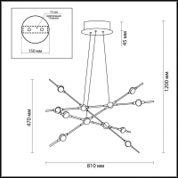 3906/48L Подвесной светодиодный светильник Odeon Light Costella