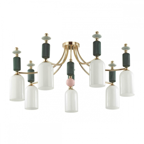 Люстра потолочная со светодиодными лампочками E14, комплект от Lustrof. №277490-624574