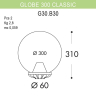 G30.B30.000.BXE27 Уличный светильник Fumagalli Globe 300 Classic
