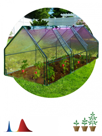 Нарушена упаковка!  <743957> Теплица GREEN APPLE GA-House-max со светильниками в комплекте, 2700х900х900 мм, 3 отсека (Б0063904)