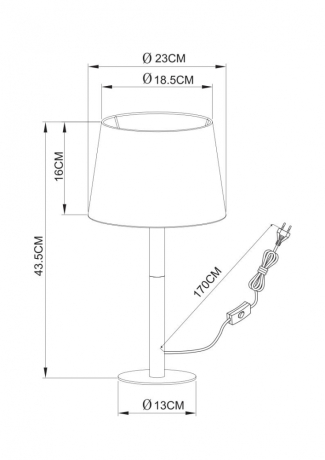 Настольная лампа декоративная Arte Lamp Connor A2102LT-1WH