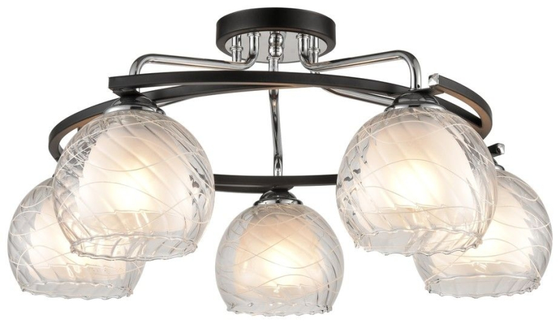 Потолочная светильник с лампочками Velante 234-107-05+Lamps E27 P45