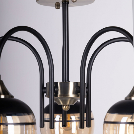 Люстра на штанге с лампочками DeMarkt 315015605+Lamps