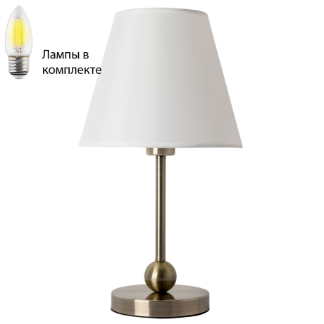 Настольная лампа в комплекте с лампочкой  Arte lamp A2581LT-1AB+Lamps
