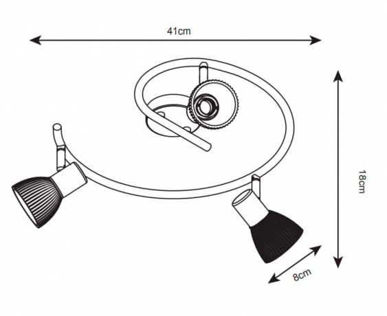 Спот Arte Lamp Parry A5062PL-3AB
