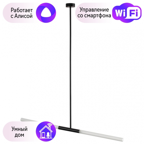 Люстра на штанге Odeon Light Soho с поддержкой Алиса 4307/2-A