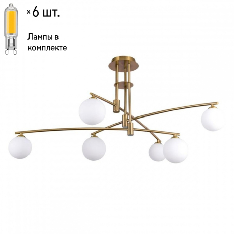 Люстра потолочная с лампочками APLOYT APL.621.07.06+Lamps