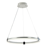 Подвесная диммируемая люстра с пультом ДУ Profit Light 6043/1 WHT+CHR 68W