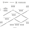 Соединитель с токопроводом линейный для треков Lightstar Barra 502109