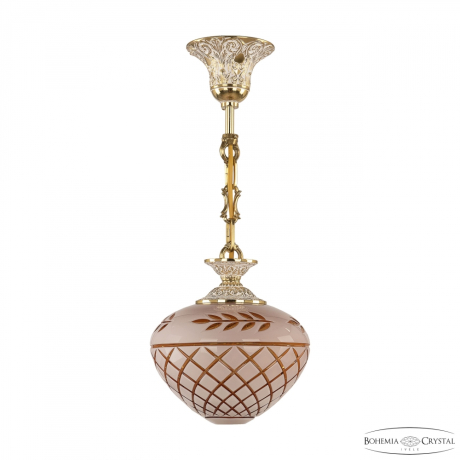Подвесной светильник Bohemia Ivele Crystal 7003P 7003P/18 GW Amber-White/H-1B