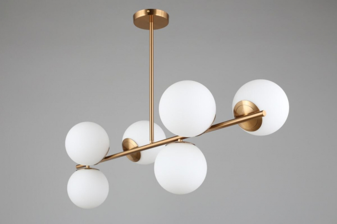 Люстра на штанге с лампочками Omnilux OML-66627-06+Lamps