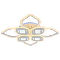 Светодиодная диммируемая люстра с ПДУ Profit Light 8439/4+4A WHT 200W+8W RGB