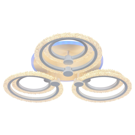 Светодиодная диммируемая люстра с ПДУ Profit Light 8003/3+3 WHT B