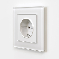Розетка с заземлением, без рамки Werkel белый матовый W1171061