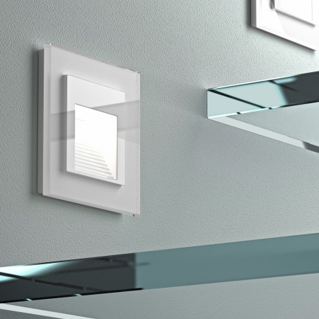 Заглушка для поста с подсветкой, без рамки Werkel белый W1154201