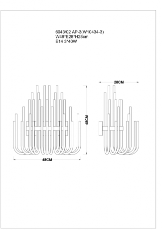 Бра Divinare Romola 6043/02 AP-3