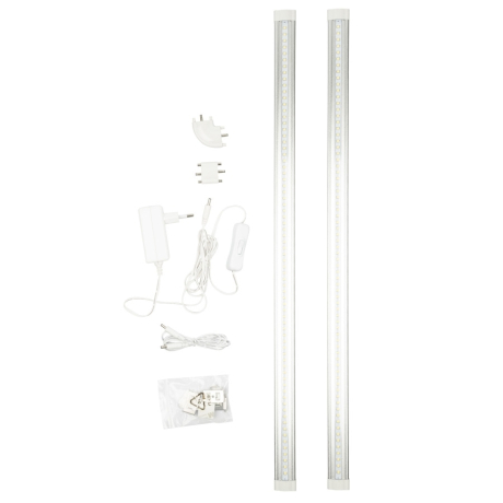 Светильники для мебели Uniel ULM-F45-2x6W/4500K IP20 SILVER (UL-00008280)