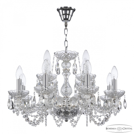Люстра 119/8+4/200 Ni Bohemia Ivele Crystal