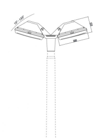 4P2.000.G20.AYE28 Консоль на столб Fumagalli Rosa