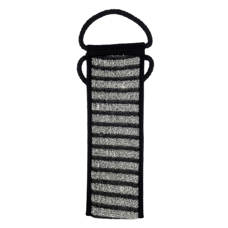 Нарушена упаковка! <296890> Мочалка ''Мужская'' лента, 10х60 см (10х74 см с ручками) ''Банные штучки'' 41264