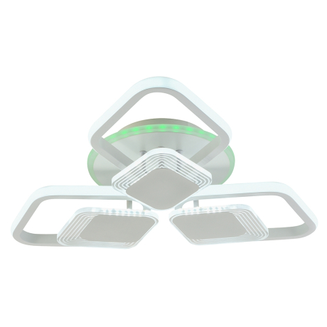 Светодиодная диммируемая люстра с ПДУ Profit Light 5893/3+3B WHT 108W+6,5W RGB