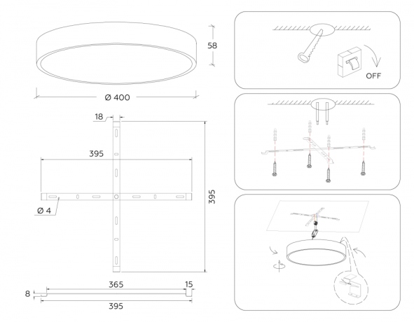 Накладной светильник Ambrella Light FV FV5527