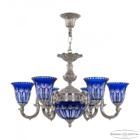 Люстра Bohemia Ivele Crystal 72203P/6/175 Ni P2 U Clear-Blue/H-1I