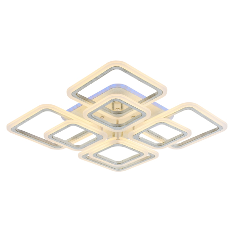 Светодиодная диммируемая люстра с ПДУ Profit Light 8075/4+4 PGD 176W+10W RGB