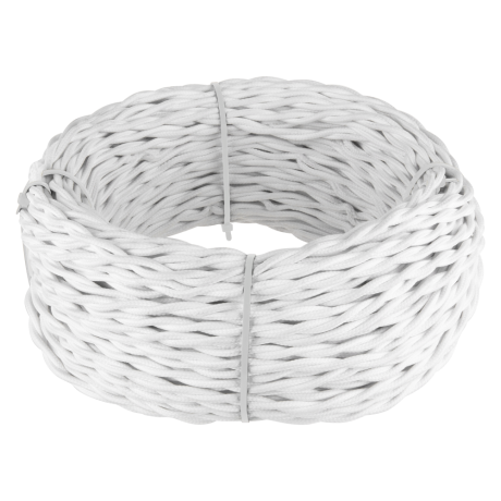 Ретро кабель витой 3х2,5 (белый) Werkel 20 м W6453301