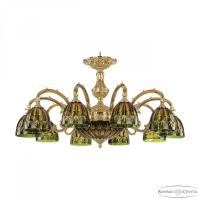 Люстра Bohemia Ivele Crystal 72209P/10/250 G P1 D Amber-Green/H-1I