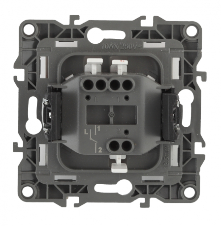 Выключатель одноклавишный ЭРА 12 10AX 250V 12-1101-02 Б0014622