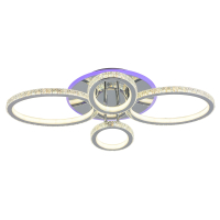 Светодиодная диммируемая люстра с ПДУ Profit Light 8033/2+2 CHR